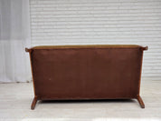 Danish_High-Back_Two-Seater_Sofa_in_Green_Velour_and_Teak,_Denmark,_1950s
