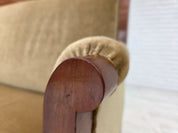 Danish_High-Back_Two-Seater_Sofa_in_Green_Velour_and_Teak,_Denmark,_1950s