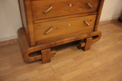 1950s_Art_Deco_Walnut_Secretaire,_Mid-Century_Modern,_Italy