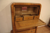 1950s_Art_Deco_Walnut_Secretaire,_Mid-Century_Modern,_Italy