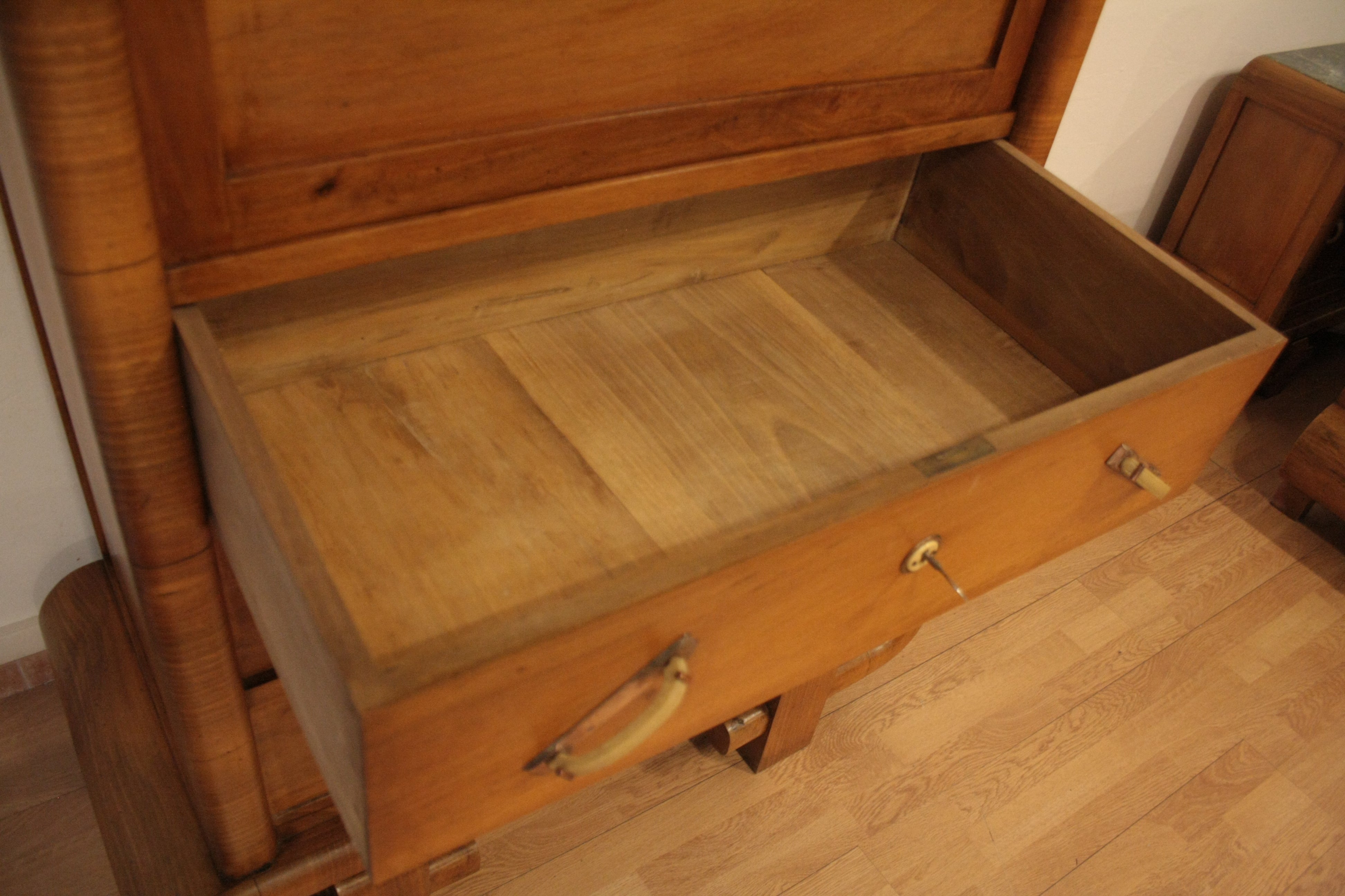 1950s_Art_Deco_Walnut_Secretaire,_Mid-Century_Modern,_Italy