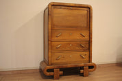 1950s_Art_Deco_Walnut_Secretaire,_Mid-Century_Modern,_Italy