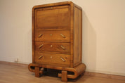1950s_Art_Deco_Walnut_Secretaire,_Mid-Century_Modern,_Italy