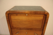 1950s_Art_Deco_Walnut_Secretaire,_Mid-Century_Modern,_Italy