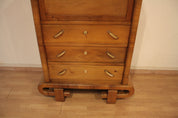 1950s_Art_Deco_Walnut_Secretaire,_Mid-Century_Modern,_Italy