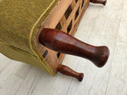 Danish_Green_Wool_2-Seater_Sofa_with_Oak_Frame,_1950s