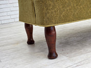 Danish_Green_Wool_2-Seater_Sofa_with_Oak_Frame,_1950s