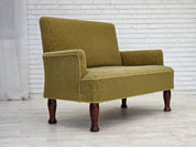Danish_Green_Wool_2-Seater_Sofa_with_Oak_Frame,_1950s