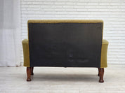 Danish_Green_Wool_2-Seater_Sofa_with_Oak_Frame,_1950s