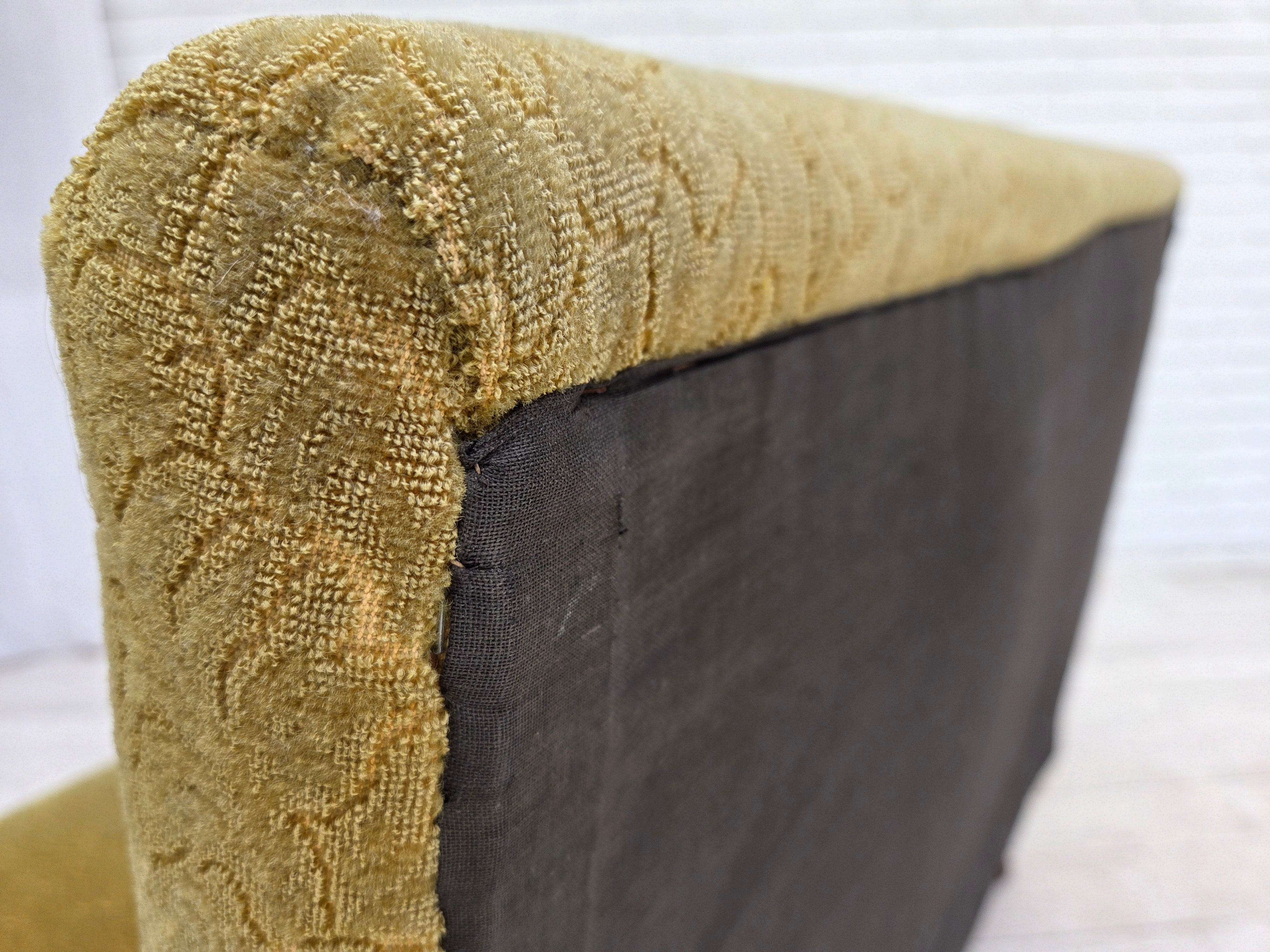 Danish_Green_Wool_2-Seater_Sofa_with_Oak_Frame,_1950s