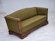 Danish_Three-Seater_Sofa_in_Striped_Green_Velour_and_Dark_Oak,_Denmark,_1950s