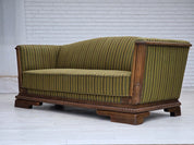 Danish_Three-Seater_Sofa_in_Striped_Green_Velour_and_Dark_Oak,_Denmark,_1950s