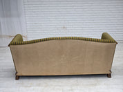 Danish_Three-Seater_Sofa_in_Striped_Green_Velour_and_Dark_Oak,_Denmark,_1950s