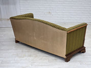 Danish_Three-Seater_Sofa_in_Striped_Green_Velour_and_Dark_Oak,_Denmark,_1950s