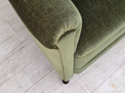 Danish_Highback_Relax_Armchair_in_Green_Velour_and_Beech_Wood,_Denmark,_1950s