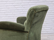 Danish_Highback_Relax_Armchair_in_Green_Velour_and_Beech_Wood,_Denmark,_1950s