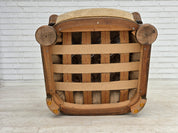Danish_Brown_Velour_Lounge_Chair_with_Carved_Oak_Frame,_1950s