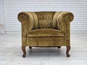 Danish_Mid-Century_Relax_Chair_in_Green_Velour_and_Beech_Wood,_Denmark,_1950s