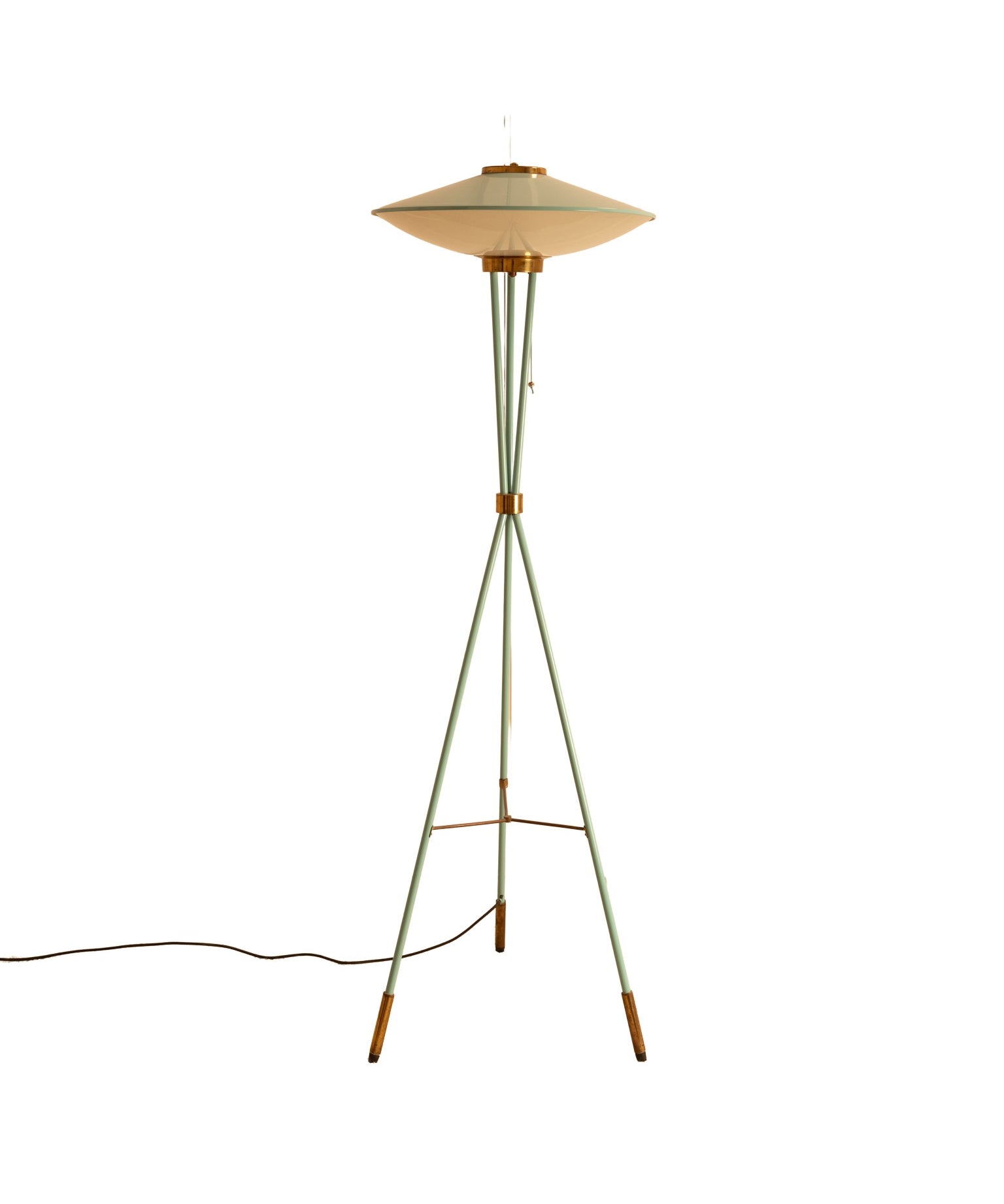 1950s_Floor_Lamp_by_Stilnovo_in_Blue_Green_Lacquer_and_Brass,_Italy