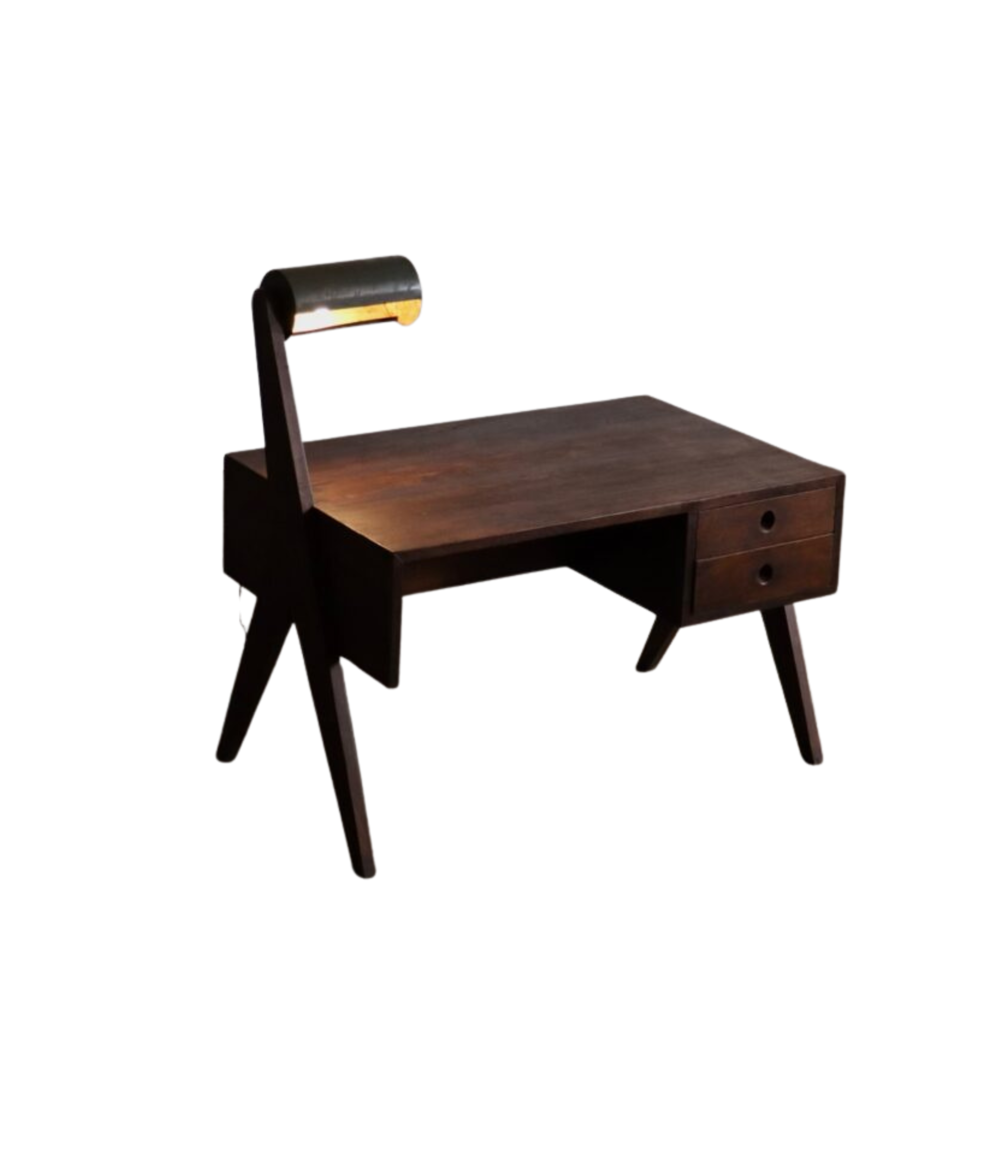 1950s_Pierre_Jeanneret_PJ-030201_Teak_Desk_with_Integrated_Lamp,_Chandigarh,_India