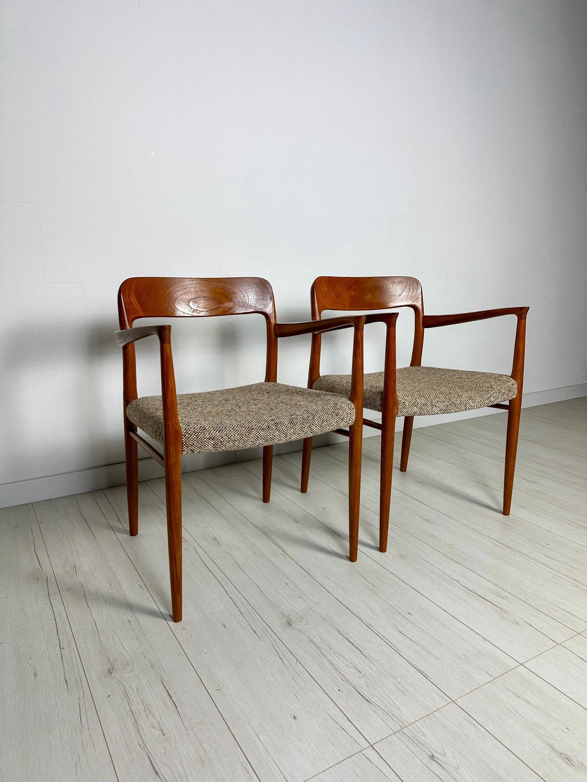 Set_of_2_Model_56_Teak_Dining_Chairs_by_Niels_Otto_Møller_for_J.L._Møller,_Fabric_Upholstery,_Denmark,_1950s