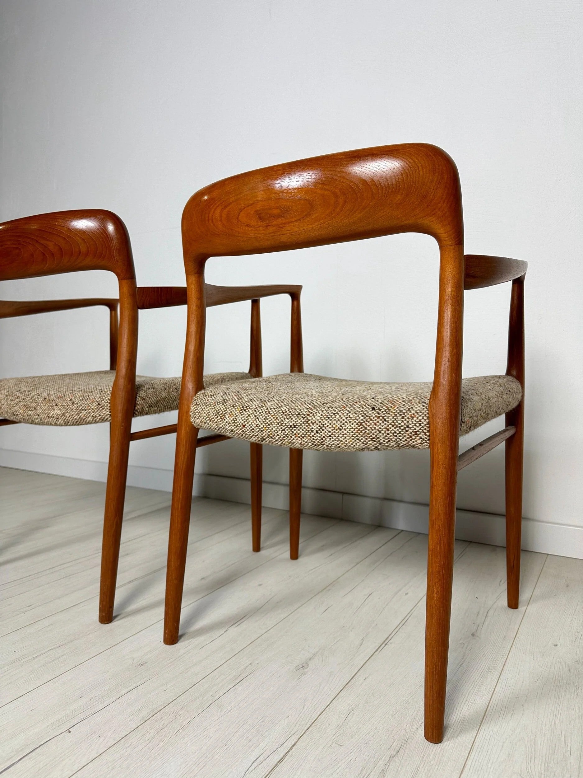 Set_of_2_Model_56_Teak_Dining_Chairs_by_Niels_Otto_Møller_for_J.L._Møller,_Fabric_Upholstery,_Denmark,_1950s