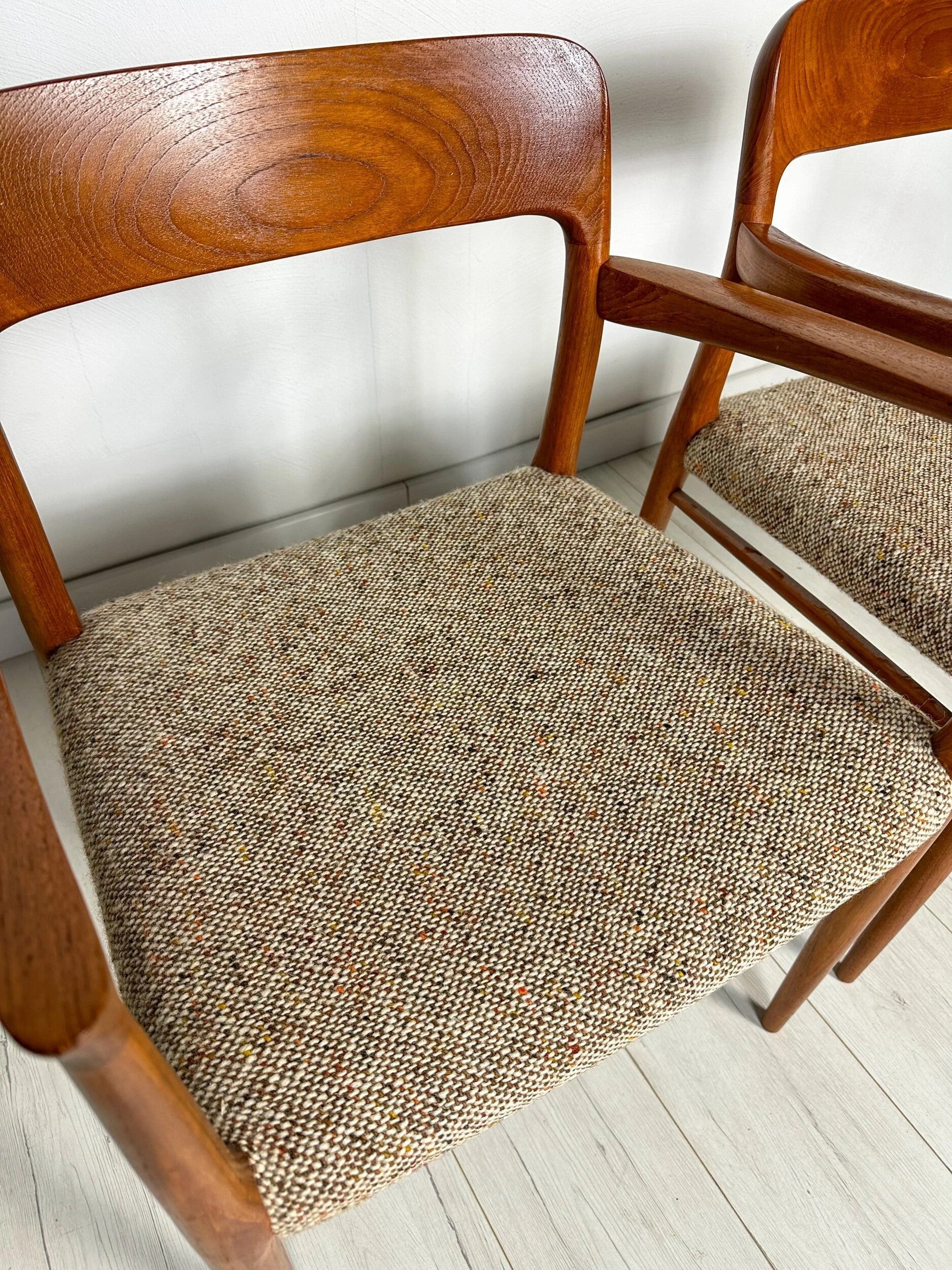 Set_of_2_Model_56_Teak_Dining_Chairs_by_Niels_Otto_Møller_for_J.L._Møller,_Fabric_Upholstery,_Denmark,_1950s