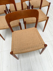 Set_of_6_Model_75_Dining_Chairs_by_Niels_Otto_Møller_for_J.L._Møllers,_Solid_Teak_and_Papercord,_Denmark,_1950s
