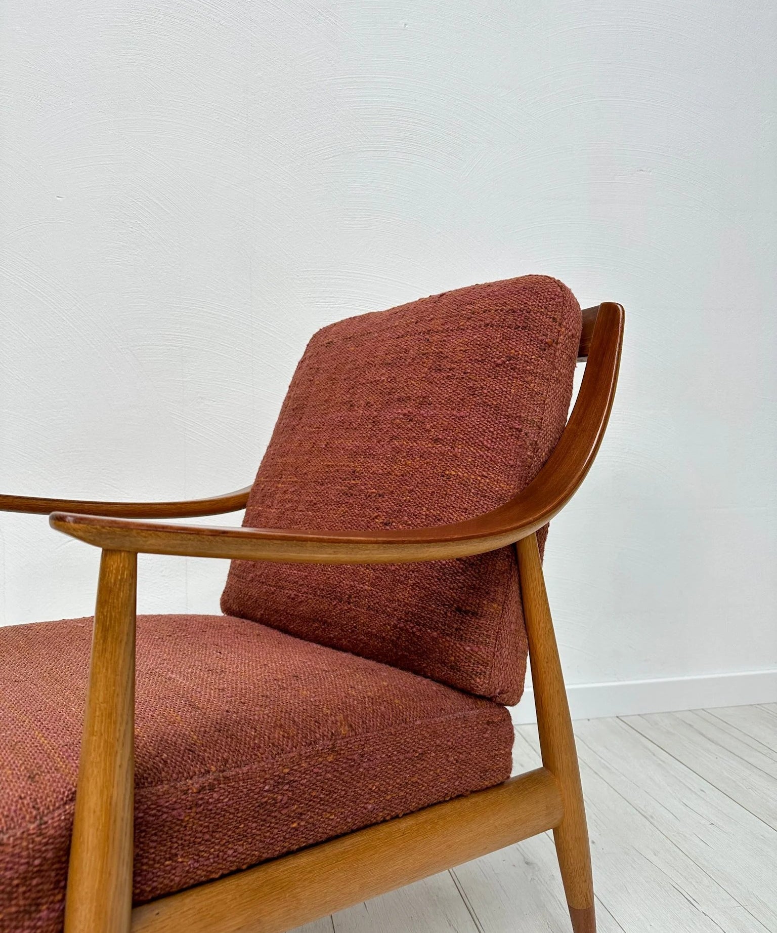 FD_145_Lounge_Armchair_by_Peter_Hvidt_&_Orla_Mølgaard-Nielsen_for_France_&_Daverkosen,_Oak_and_Teak,_Denmark,_1950s