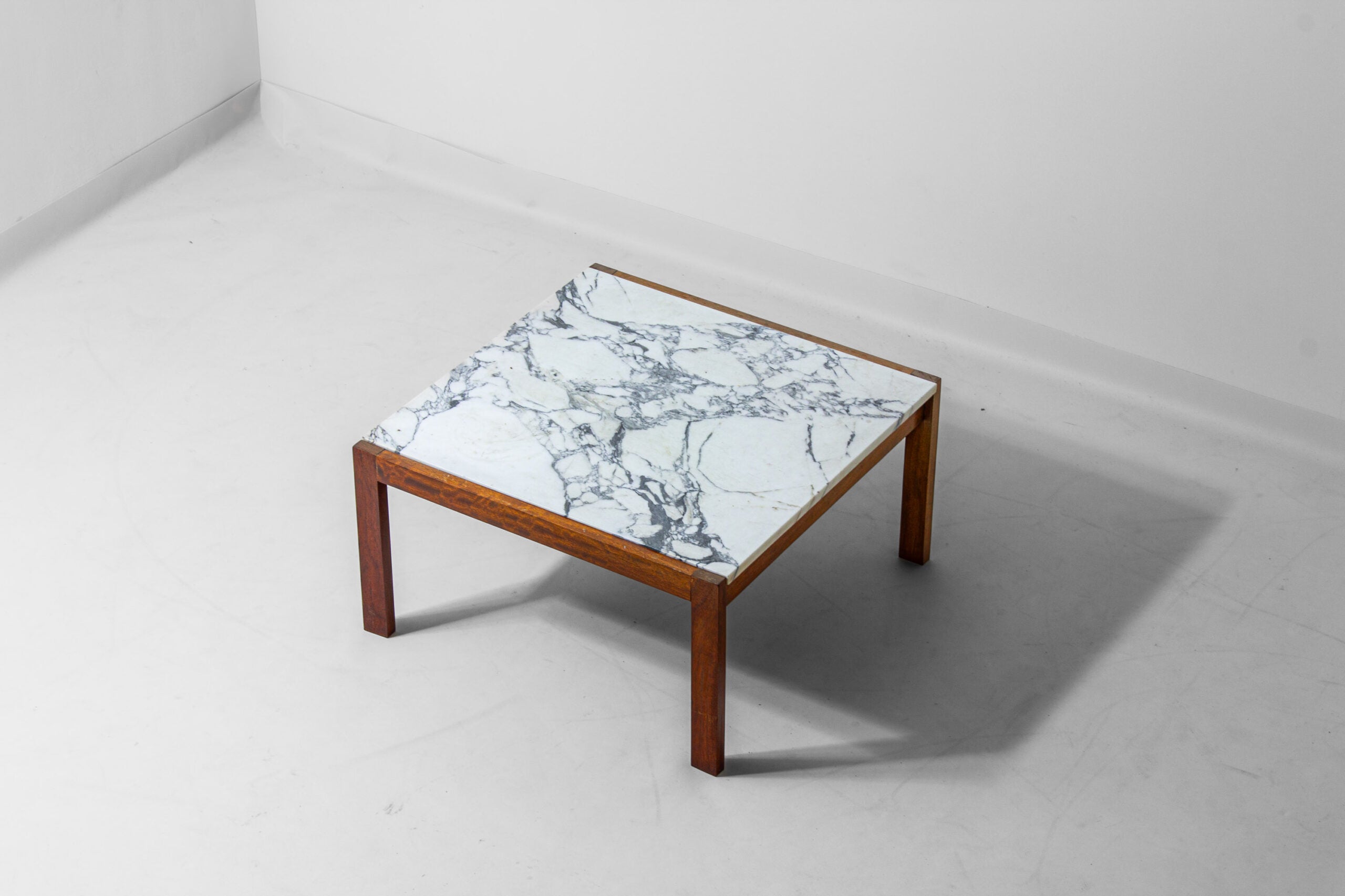 1960_Marble_and_Walnut_Coffee_Table_by_Alfred_Hendrickx_for_Belform