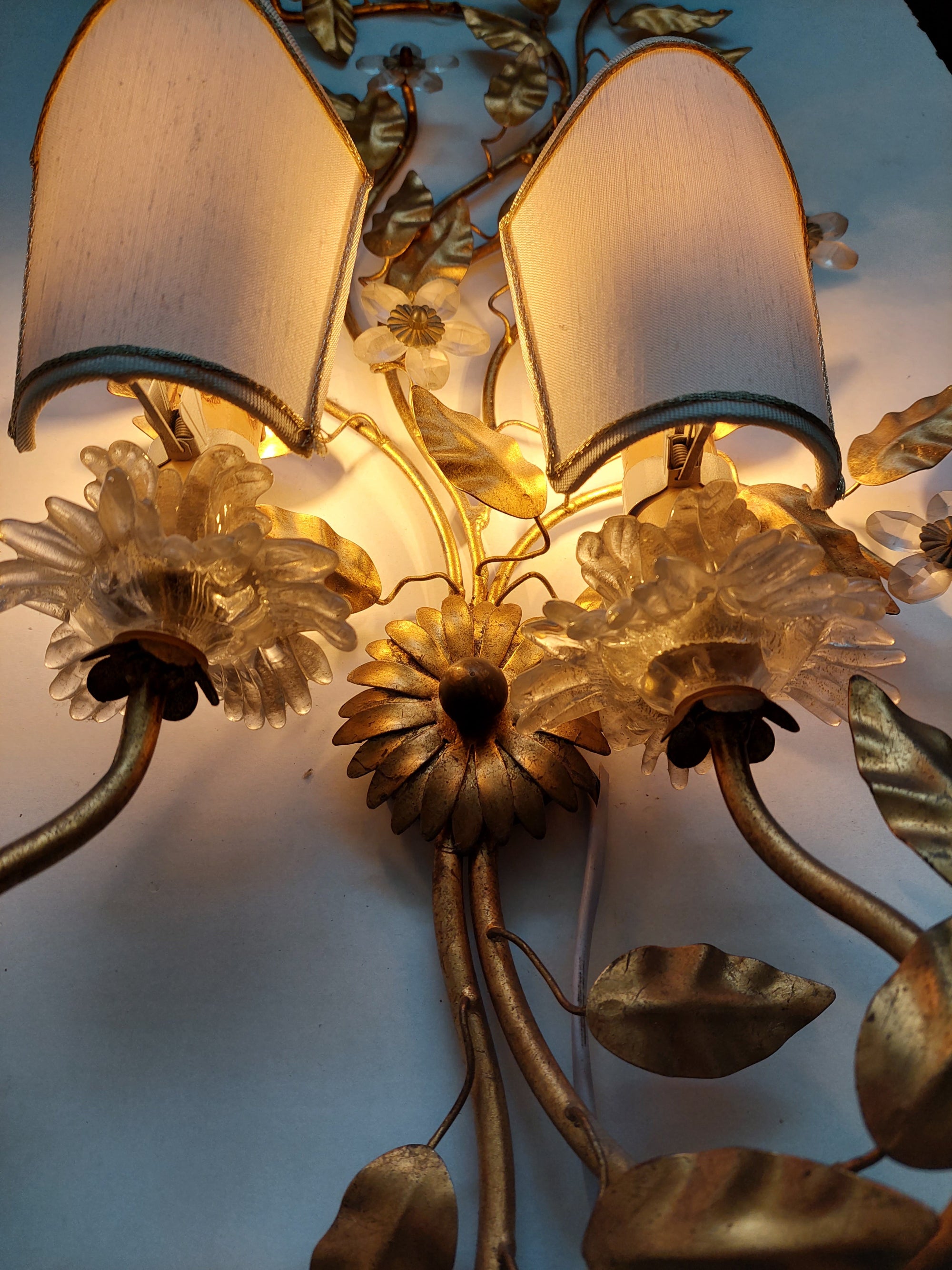1960's_Italian_Metal_and_Murano_Glass_Wall_Light_made_by_Banci_of_Florence.