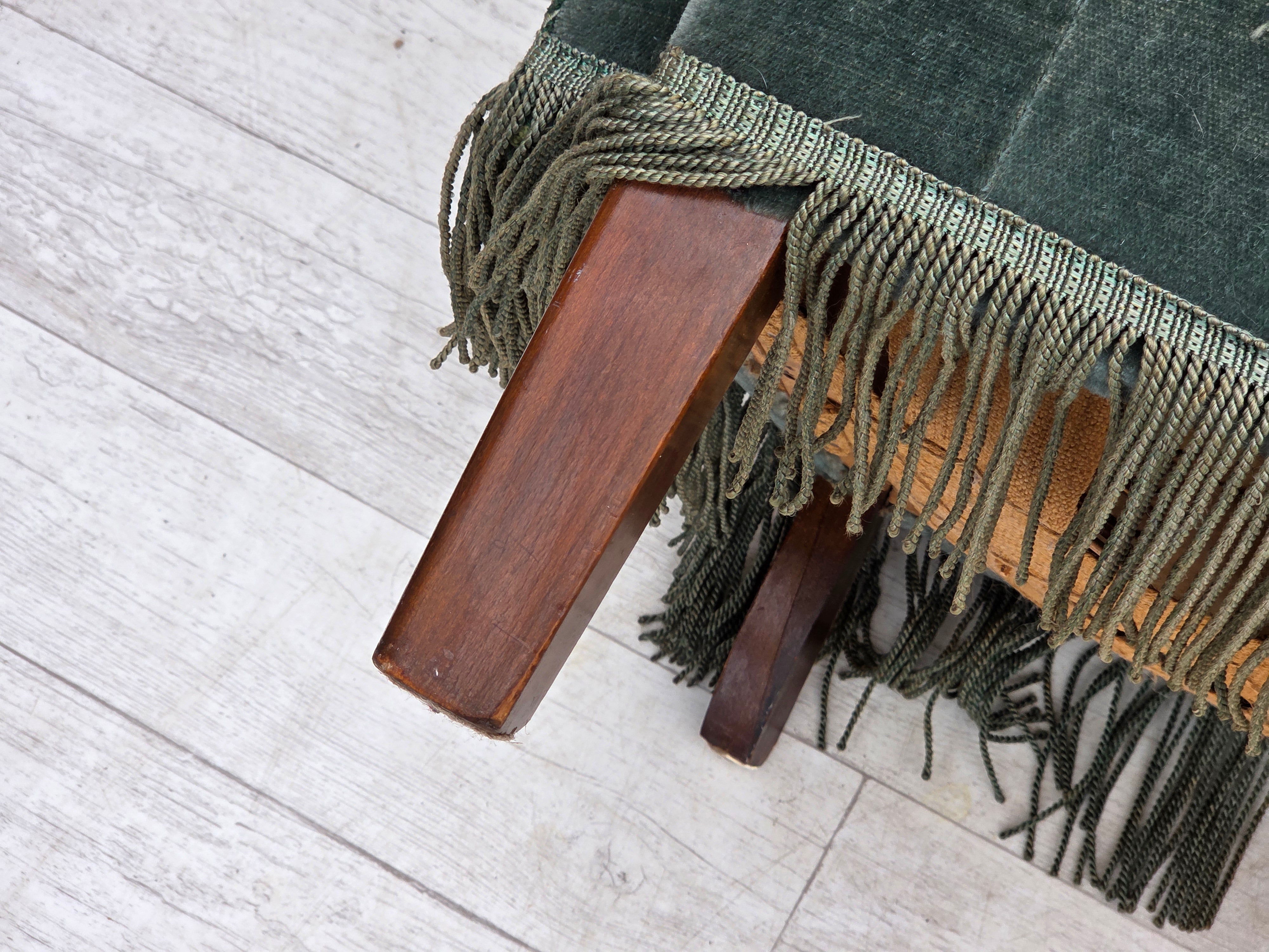 Danish_Green_Velour_3-Seater_Sofa_with_Oak_Legs,_1960s