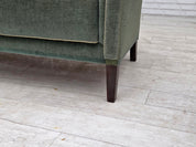 Danish_Three-Seater_Sofa_in_Green_Velour,_Beech_Wood,_Denmark,_1960s