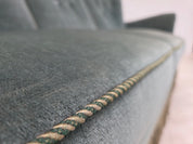 Danish_Green_Velour_3-Seater_Sofa_with_Oak_Legs,_1960s