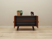 1960s_Danish_Teak_Veneer_Cabinet_Adjustable_Shelf_Black_Wood_Legs