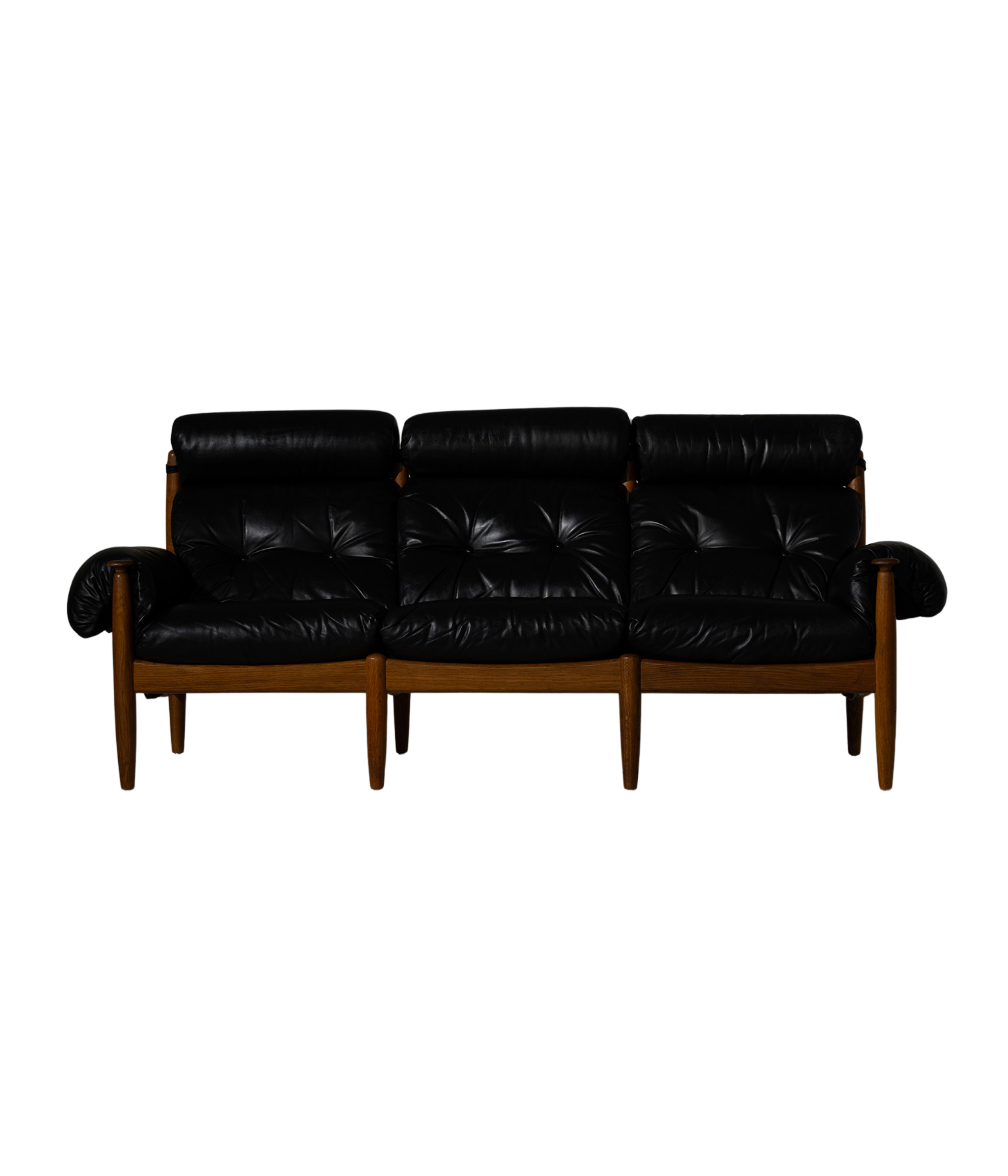 1960s_“Amiral”_Black_Leather_Sofa_by_Eric_Merthen_for_Ire_Möbel,_Sweden