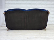 Danish_Two-Seater_Sofa_in_Dark_Blue_Velour_and_Ash_Wood,_Denmark,_1960s