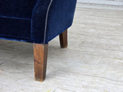 Danish_Two-Seater_Sofa_in_Dark_Blue_Velour_and_Ash_Wood,_Denmark,_1960s