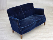 Danish_Two-Seater_Sofa_in_Dark_Blue_Velour_and_Ash_Wood,_Denmark,_1960s