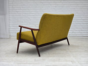 Danish_Two-Seater_Sofa_in_Mustard_Yellow_Wool_and_Teak,_Denmark,_1960s
