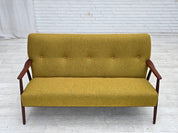 Danish_Two-Seater_Sofa_in_Mustard_Yellow_Wool_and_Teak,_Denmark,_1960s
