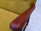 Danish_Two-Seater_Sofa_in_Mustard_Yellow_Wool_and_Teak,_Denmark,_1960s