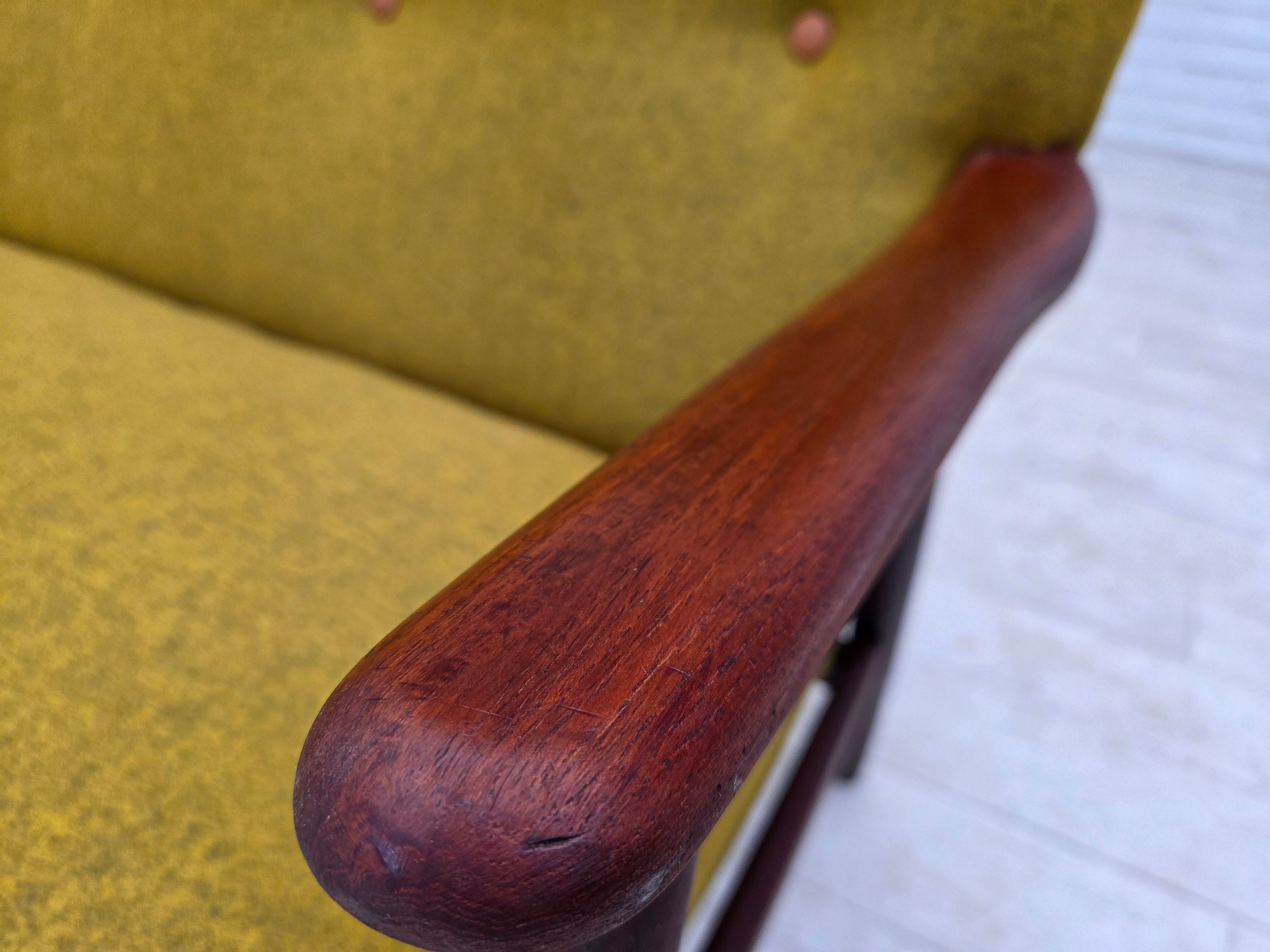 Danish_Two-Seater_Sofa_in_Mustard_Yellow_Wool_and_Teak,_Denmark,_1960s