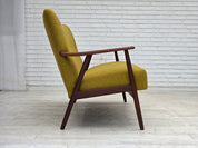 Danish_Two-Seater_Sofa_in_Mustard_Yellow_Wool_and_Teak,_Denmark,_1960s