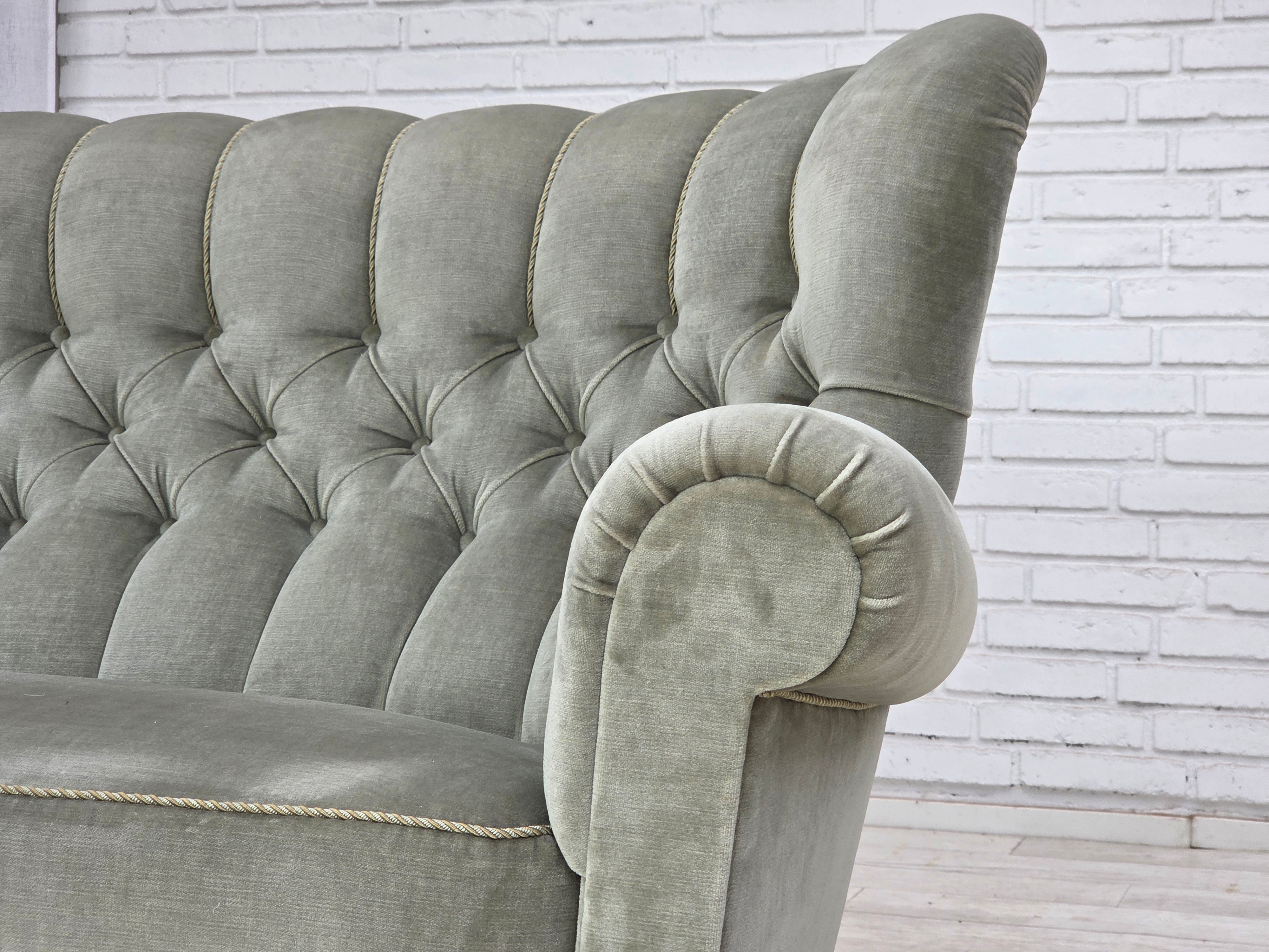 Scandinavian_Two-Seater_Sofa_in_Light_Green_Velour_and_Ash_Wood,_1960s