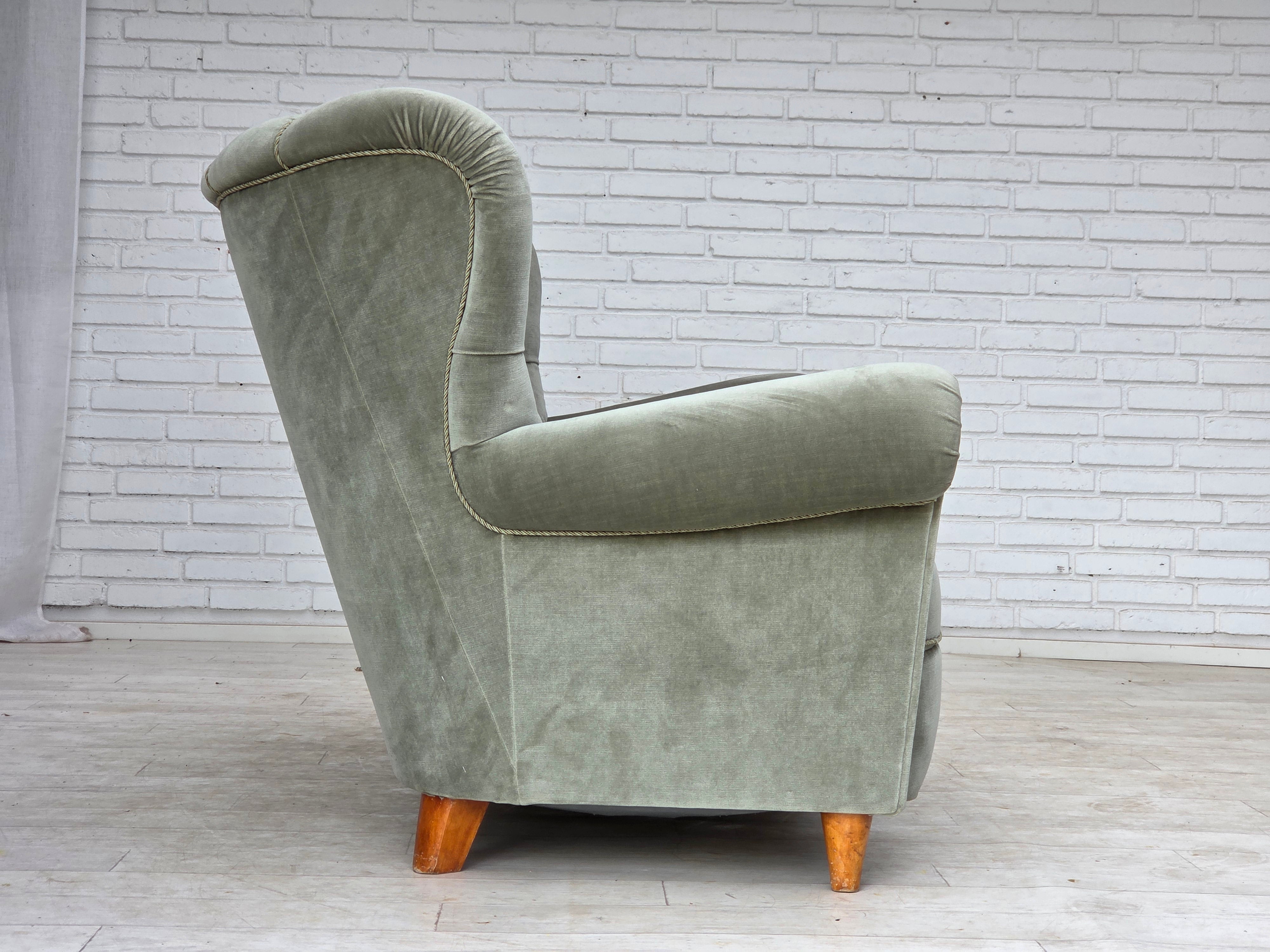 Scandinavian_Two-Seater_Sofa_in_Light_Green_Velour_and_Ash_Wood,_1960s