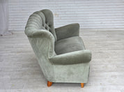 Scandinavian_Two-Seater_Sofa_in_Light_Green_Velour_and_Ash_Wood,_1960s