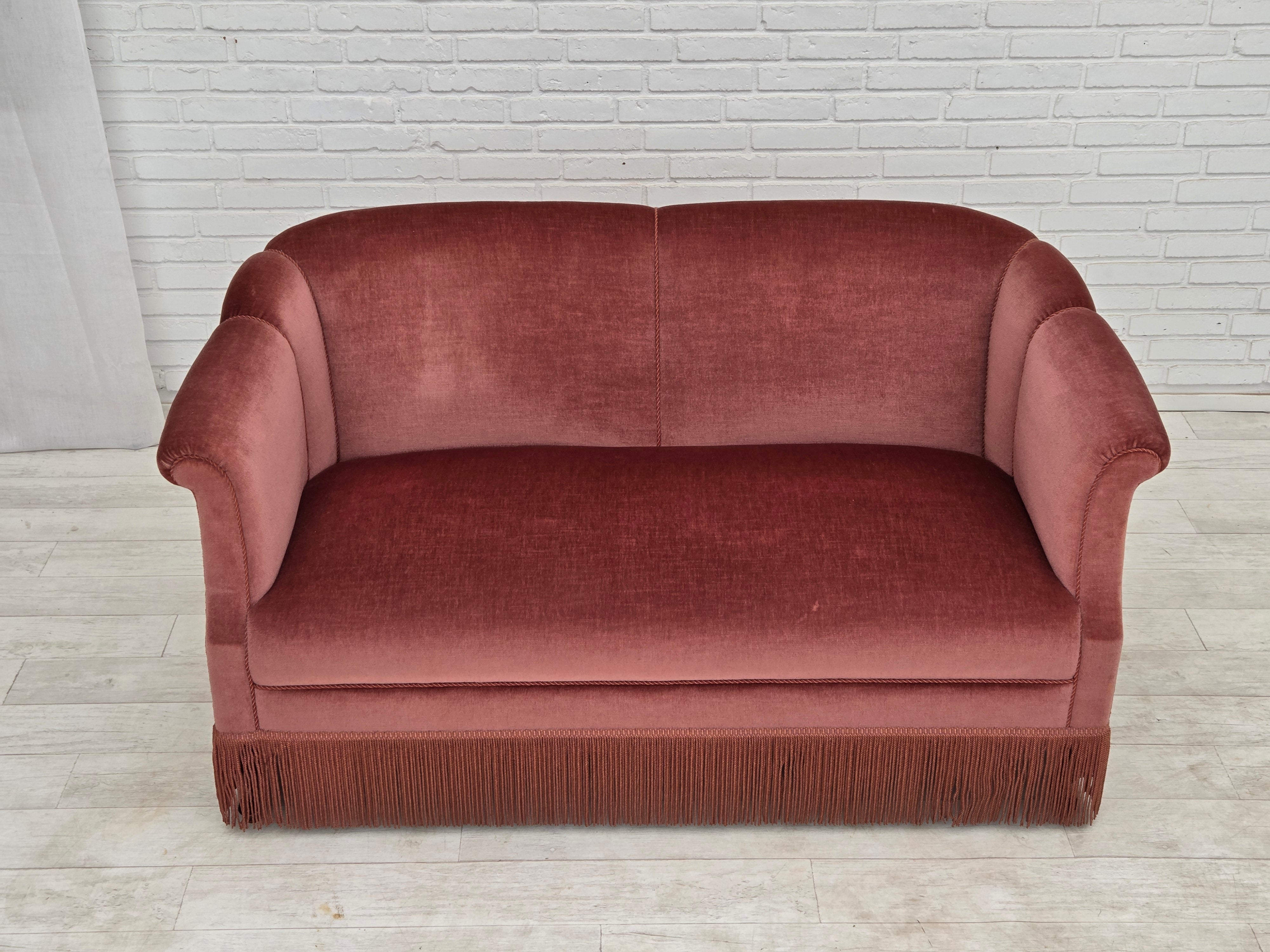 Danish_Two-Seater_Sofa_in_Original_Pink_Velour_and_Beech,_Denmark,_1960s