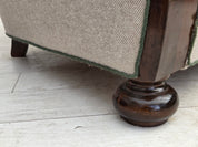 1960s_Danish_3-Seater_Sofa_in_Green_and_Light_Grey_Wool_with_Oak_Frame