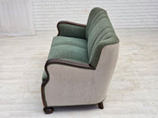 1960s_Danish_3-Seater_Sofa_in_Green_and_Light_Grey_Wool_with_Oak_Frame